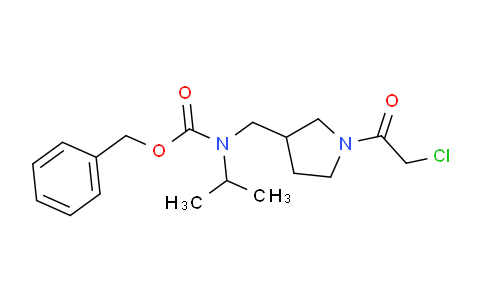 CAS No. 1353962-37-4, Benzyl ((1-(2-chloroacetyl)pyrrolidin-3-yl)methyl)(isopropyl)carbamate