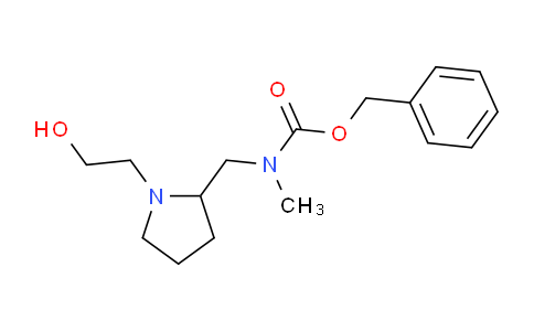 MC667645 | 1353981-33-5 | Benzyl ((1-(2-hydroxyethyl)pyrrolidin-2-yl)methyl)(methyl)carbamate