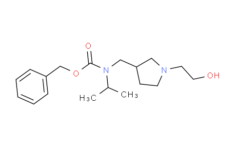 CAS No. 1353943-79-9, Benzyl ((1-(2-hydroxyethyl)pyrrolidin-3-yl)methyl)(isopropyl)carbamate