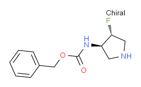 CAS No. 1776113-83-7, Benzyl ((3R,4R)-4-fluoropyrrolidin-3-yl)carbamate