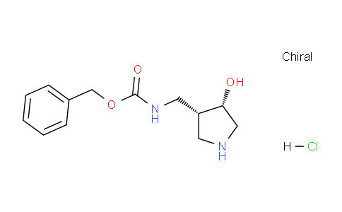 CAS No. 1951439-02-3, Benzyl ((cis-4-hydroxypyrrolidin-3-yl)methyl)carbamate hydrochloride