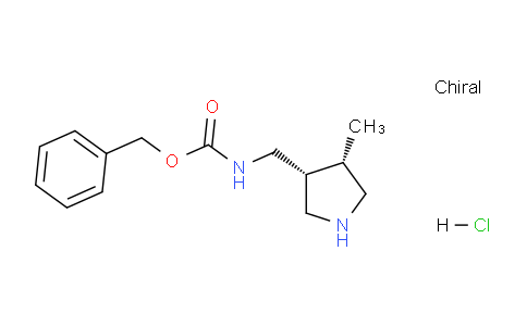 CAS No. 1951439-09-0, Benzyl ((cis-4-methylpyrrolidin-3-yl)methyl)carbamate hydrochloride