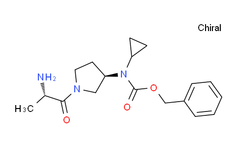 CAS No. 1401669-09-7, Benzyl ((R)-1-((S)-2-aminopropanoyl)pyrrolidin-3-yl)(cyclopropyl)carbamate