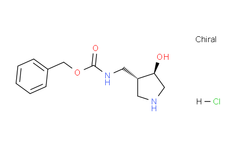 CAS No. 1951444-34-0, Benzyl ((trans-4-hydroxypyrrolidin-3-yl)methyl)carbamate hydrochloride