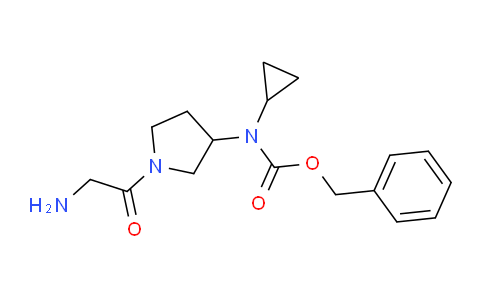 CAS No. 1353957-53-5, Benzyl (1-(2-aminoacetyl)pyrrolidin-3-yl)(cyclopropyl)carbamate