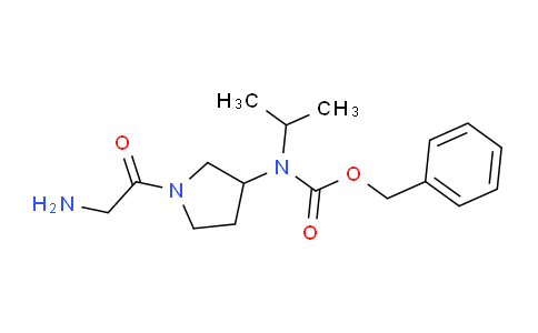 CAS No. 1353954-17-2, Benzyl (1-(2-aminoacetyl)pyrrolidin-3-yl)(isopropyl)carbamate