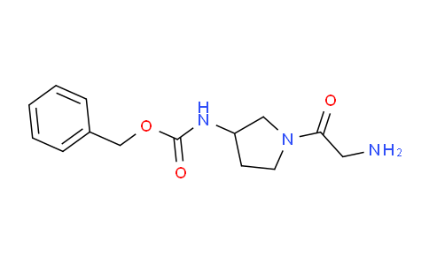 CAS No. 1353968-99-6, Benzyl (1-(2-aminoacetyl)pyrrolidin-3-yl)carbamate