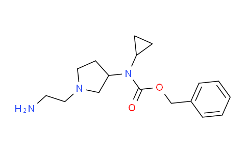 CAS No. 1353953-75-9, Benzyl (1-(2-aminoethyl)pyrrolidin-3-yl)(cyclopropyl)carbamate