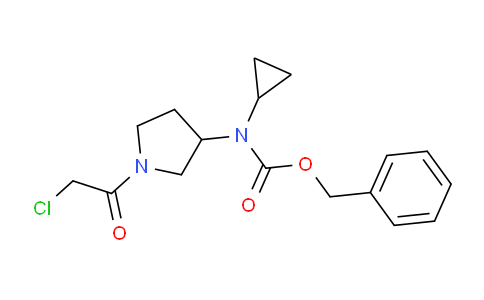 CAS No. 1353968-71-4, Benzyl (1-(2-chloroacetyl)pyrrolidin-3-yl)(cyclopropyl)carbamate