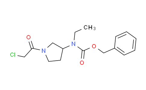 CAS No. 1353943-99-3, Benzyl (1-(2-chloroacetyl)pyrrolidin-3-yl)(ethyl)carbamate