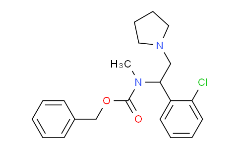 CAS No. 675602-67-2, Benzyl (1-(2-chlorophenyl)-2-(pyrrolidin-1-yl)ethyl)(methyl)carbamate