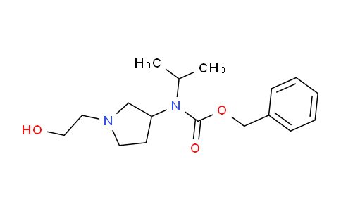 CAS No. 1353974-94-3, Benzyl (1-(2-hydroxyethyl)pyrrolidin-3-yl)(isopropyl)carbamate