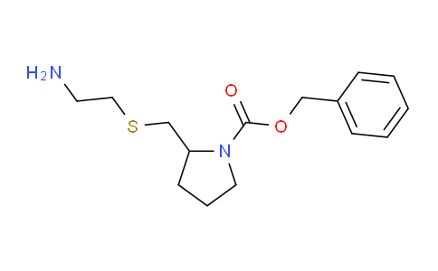 CAS No. 1353980-20-7, Benzyl 2-(((2-aminoethyl)thio)methyl)pyrrolidine-1-carboxylate