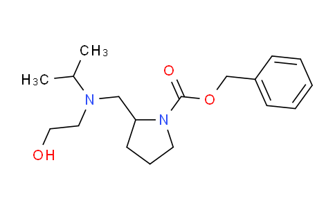 CAS No. 1353988-07-4, Benzyl 2-(((2-hydroxyethyl)(isopropyl)amino)methyl)pyrrolidine-1-carboxylate