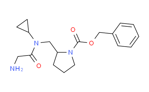 CAS No. 1353960-16-3, Benzyl 2-((2-amino-N-cyclopropylacetamido)methyl)pyrrolidine-1-carboxylate