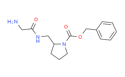 CAS No. 1353956-26-9, Benzyl 2-((2-aminoacetamido)methyl)pyrrolidine-1-carboxylate