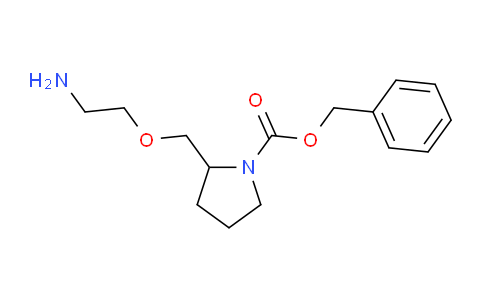 CAS No. 1353980-86-5, Benzyl 2-((2-aminoethoxy)methyl)pyrrolidine-1-carboxylate
