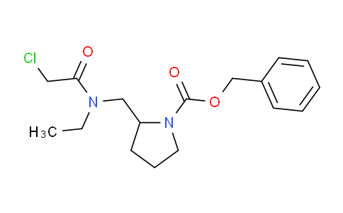CAS No. 1353945-52-4, Benzyl 2-((2-chloro-N-ethylacetamido)methyl)pyrrolidine-1-carboxylate