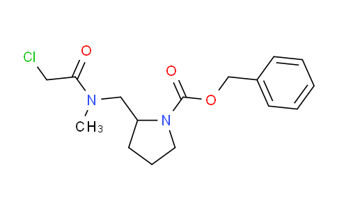 CAS No. 1353960-51-6, Benzyl 2-((2-chloro-N-methylacetamido)methyl)pyrrolidine-1-carboxylate