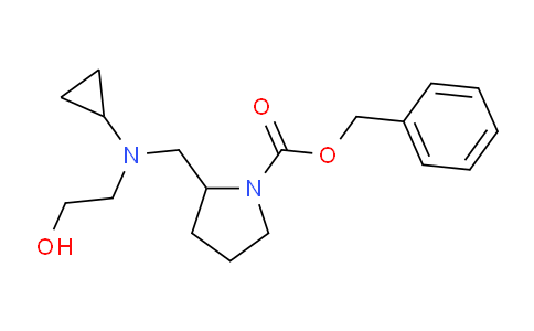 CAS No. 1353955-19-7, Benzyl 2-((cyclopropyl(2-hydroxyethyl)amino)methyl)pyrrolidine-1-carboxylate