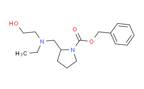 CAS No. 1353981-40-4, Benzyl 2-((ethyl(2-hydroxyethyl)amino)methyl)pyrrolidine-1-carboxylate