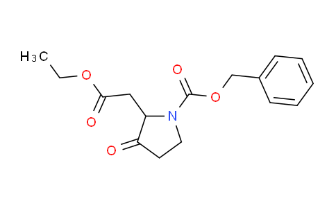 CAS No. 219841-93-7, Benzyl 2-(2-ethoxy-2-oxoethyl)-3-oxopyrrolidine-1-carboxylate