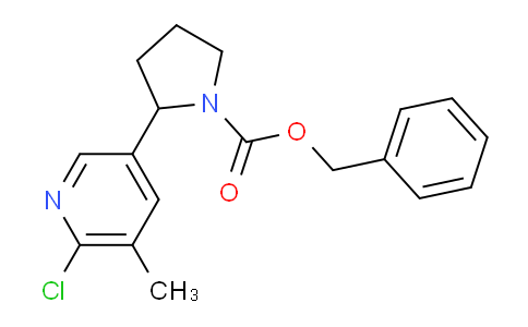 CAS No. 1352515-12-8, Benzyl 2-(6-chloro-5-methylpyridin-3-yl)pyrrolidine-1-carboxylate