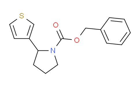CAS No. 1355225-43-2, Benzyl 2-(thiophen-3-yl)pyrrolidine-1-carboxylate