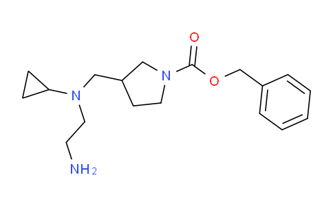 CAS No. 1353972-85-6, Benzyl 3-(((2-aminoethyl)(cyclopropyl)amino)methyl)pyrrolidine-1-carboxylate