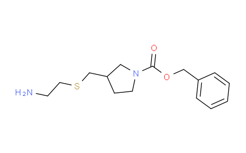 CAS No. 1353953-73-7, Benzyl 3-(((2-aminoethyl)thio)methyl)pyrrolidine-1-carboxylate