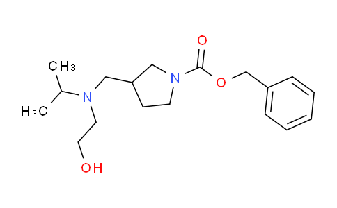 CAS No. 1353957-52-4, Benzyl 3-(((2-hydroxyethyl)(isopropyl)amino)methyl)pyrrolidine-1-carboxylate