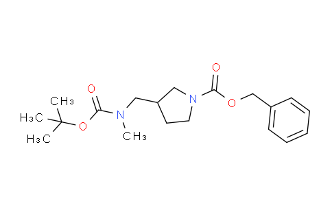 CAS No. 1624261-26-2, Benzyl 3-(((tert-butoxycarbonyl)(methyl)amino)methyl)pyrrolidine-1-carboxylate