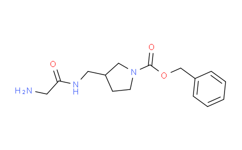 CAS No. 1353963-96-8, Benzyl 3-((2-aminoacetamido)methyl)pyrrolidine-1-carboxylate