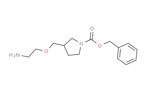 CAS No. 1353987-80-0, Benzyl 3-((2-aminoethoxy)methyl)pyrrolidine-1-carboxylate