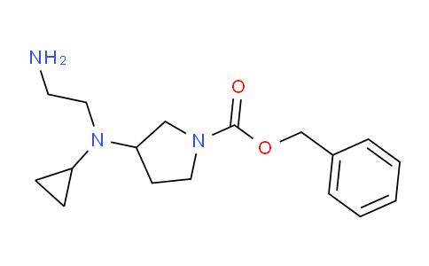 CAS No. 1353957-69-3, Benzyl 3-((2-aminoethyl)(cyclopropyl)amino)pyrrolidine-1-carboxylate