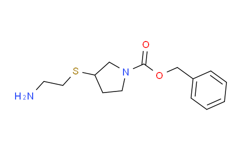 CAS No. 1353983-48-8, Benzyl 3-((2-aminoethyl)thio)pyrrolidine-1-carboxylate