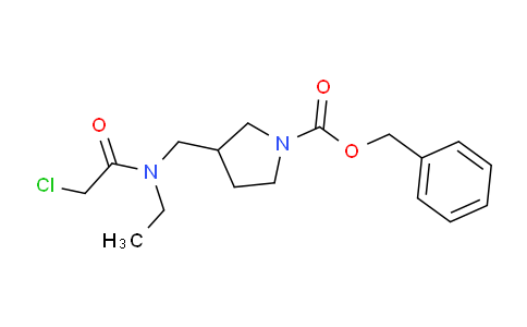 CAS No. 1353943-86-8, Benzyl 3-((2-chloro-N-ethylacetamido)methyl)pyrrolidine-1-carboxylate