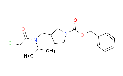 CAS No. 1353954-54-7, Benzyl 3-((2-chloro-N-isopropylacetamido)methyl)pyrrolidine-1-carboxylate