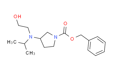 CAS No. 1353986-77-2, Benzyl 3-((2-hydroxyethyl)(isopropyl)amino)pyrrolidine-1-carboxylate
