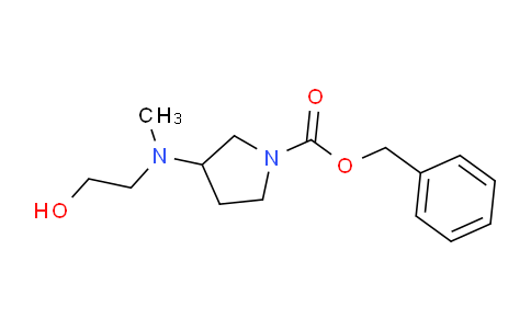 CAS No. 1353979-31-3, Benzyl 3-((2-hydroxyethyl)(methyl)amino)pyrrolidine-1-carboxylate