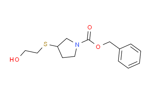 CAS No. 1353959-46-2, Benzyl 3-((2-hydroxyethyl)thio)pyrrolidine-1-carboxylate