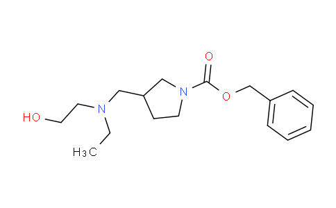 CAS No. 1353966-98-9, Benzyl 3-((ethyl(2-hydroxyethyl)amino)methyl)pyrrolidine-1-carboxylate