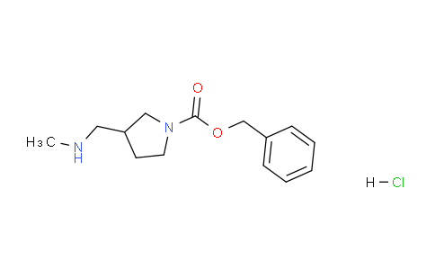 CAS No. 1624262-40-3, Benzyl 3-((methylamino)methyl)pyrrolidine-1-carboxylate hydrochloride