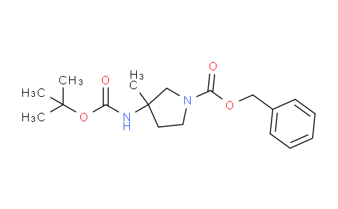 CAS No. 927389-50-2, Benzyl 3-((tert-butoxycarbonyl)amino)-3-methylpyrrolidine-1-carboxylate