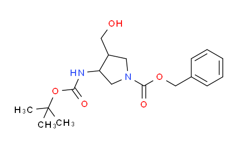 MC667770 | 1255099-67-2 | Benzyl 3-((tert-butoxycarbonyl)amino)-4-(hydroxymethyl)pyrrolidine-1-carboxylate