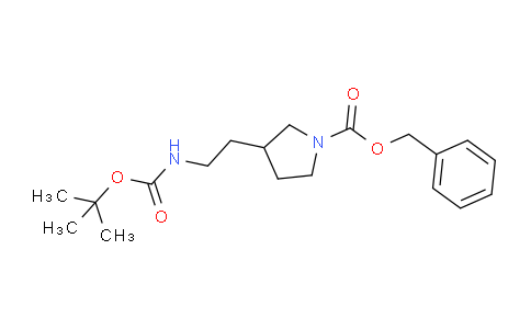 CAS No. 1086397-98-9, Benzyl 3-(2-((tert-butoxycarbonyl)amino)ethyl)pyrrolidine-1-carboxylate