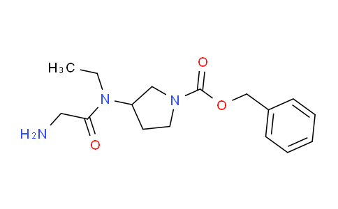 CAS No. 1353960-70-9, Benzyl 3-(2-amino-N-ethylacetamido)pyrrolidine-1-carboxylate