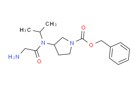 CAS No. 1353965-07-7, Benzyl 3-(2-amino-N-isopropylacetamido)pyrrolidine-1-carboxylate