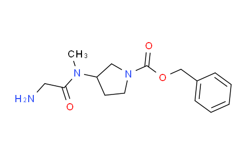 CAS No. 1353954-85-4, Benzyl 3-(2-amino-N-methylacetamido)pyrrolidine-1-carboxylate