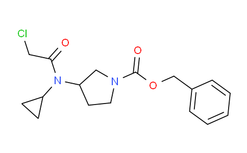 CAS No. 1353959-73-5, Benzyl 3-(2-chloro-N-cyclopropylacetamido)pyrrolidine-1-carboxylate